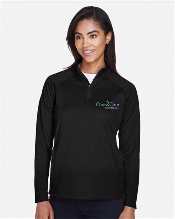Devon & Jones Women's Stretch Tech-Shell® Compass Quarter-Zip Pul